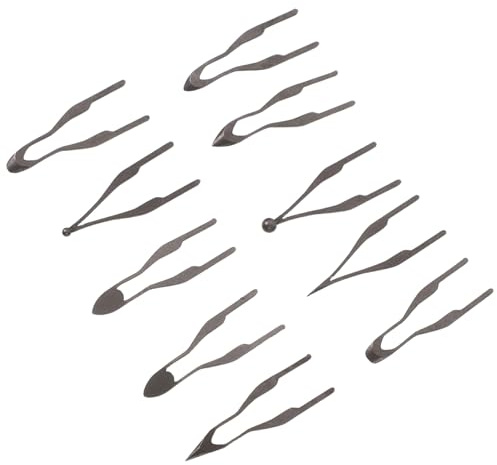 SEWACC 10 Piezas consejos sobre herramientas de pirograbado herramienta para quemar madera puntas de soldadura consejos de pirograbado Dark Grey