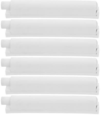 SOLUSTRE 6 Stück Soft Close Türdämpfer für Küchenschränke und Kleiderschränke Geräuscharm Weiß Integrierter Druckverschluss Rückprallsicher Einfache Montage