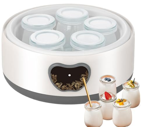 Yogurtiera | Controllo Temperatura Regolabile 1,2L Elettrodomestici Da Cucina | Yogurtiera Automatica,Per Casa Cucina Colazione Spuntino Alimentazione Sana Famiglia Frutta Vino Formaggio