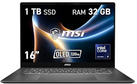 MSI Prestige 16 AI+ C3MG-013ES portátil 16 16 2.8K (2880 x 1800) (Intel Core Ultra 9 386H, RAM 32GB, 1TB SSD, Windows 11 Home) Platinum Gray - Teclado QWERTY español