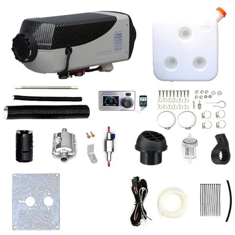 CVPX Riscaldatore da parcheggio Diesel da 12 V 24 V 5 kW per Auto, Display LCD, Telecomando Senza Fili per Camion(12V Voice LCD)