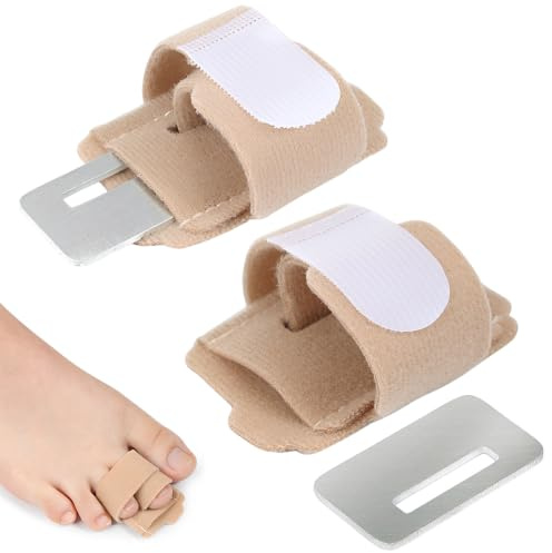TEHJAM 2pcs Bandages En Marteau,Bandages d'Orteils Cassés,Bandage Pour Attelle d'Orteil En Marteau,Attelles d'Orteils Pour Orteils Tordus Et Courbés