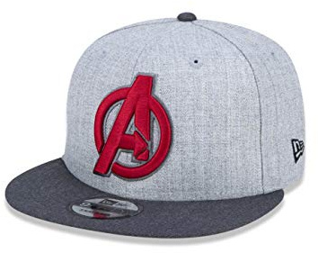 New Era 9Fifty Snapback Marvel Comics-keps - Heather Avengers grå, Grå, en storlek