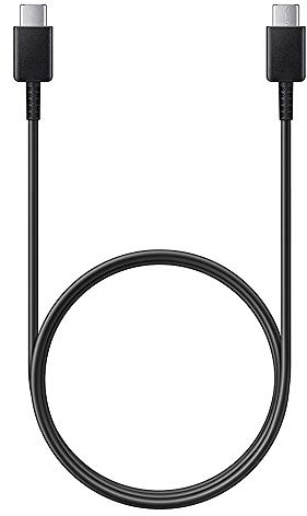 OEM Samsung Kabel Original EP-DG977BBE USB-C zu USB-C für Note 10, S10, S10+, S10e, S9, S9+, A8, Note 8, Note 9, A20/e, A50, A505F/DS (Kabel Schwarz)