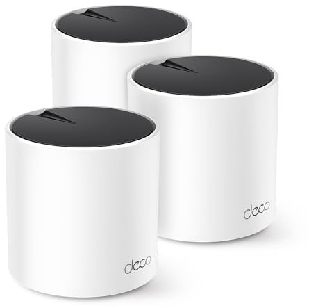 TP-Link Deco X25 AX1800 Whole-Home Mesh Wi-Fi 6 System, 2 Ports, 2.4 GHz/5 GHz