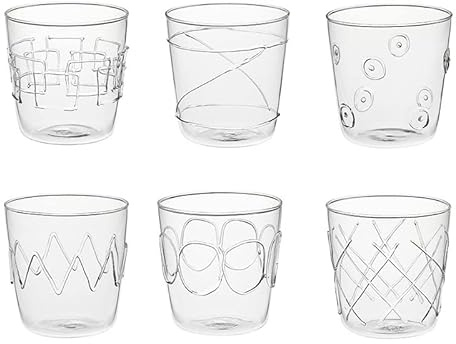GALBIATI MILANO Lollipop 6 Tumbler Acqua Assortiti