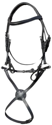 Countrypride STARLIGHT BASIC GRACKLE LEATHER BRIDLE WITH REINS SIZE FULL -SHET BLACK AND BROWN (Pony, Black)