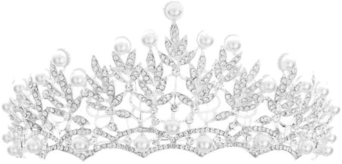 Beavorty Elegante Brautkrone Silberhochzeit Für Frauen Fee-kopfschmuck Hochzeit Haarschmuck Didder Party-hintergrund