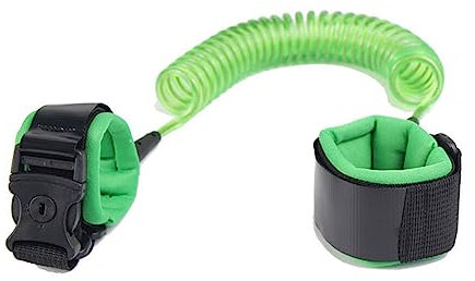 Surakey Kinder Sicherheitsleine, 2M Anti-Verlorene Handgelenk Gürtel Leine für Kinder, Baby Anti-verloren Gürtel, 360 ° Drehbar Elastisches Drahtseil Sicherheitsleine für Baby und Kleinkind