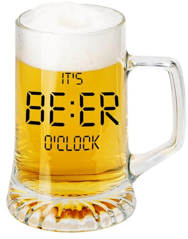 le herisson Boccale da birra it's beer o' clock idea regalo divertente