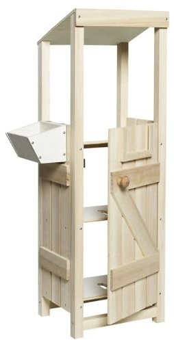 Panduro Hobby Horse Zubehör, Stick Horse Pferdestall FSC-Zertifiziert, aus Leichter Holzkonstruktion - Stall für 2 Steckenpferde mit einem Stockdurchmesser unter 25 mm