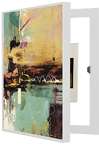 An der Wand montierte Abdeckung für elektrische Schalttafeln, Abdeckung für Elektrokästen, Theken verstecken, Moderne dekorative Abdeckung, Abdeckung für Elektrokästen, Thekenabdec