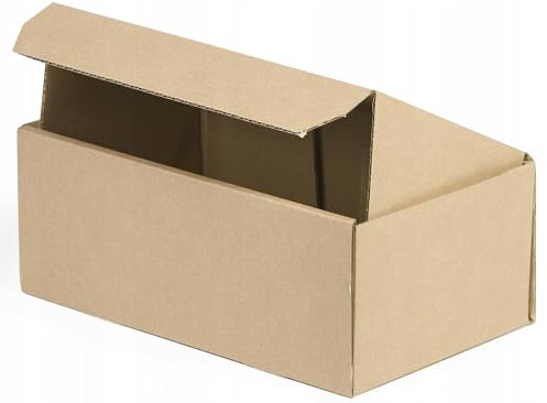 WePack 50 Stück Maxibriefkartons 250x150x100 mm Innenmaß Maxibrief Versand Post Faltschachtel 1-Wellig Fefco 426 Braun Postkarton Versandschachtel Paket Päckchen Versandkarton warensendung