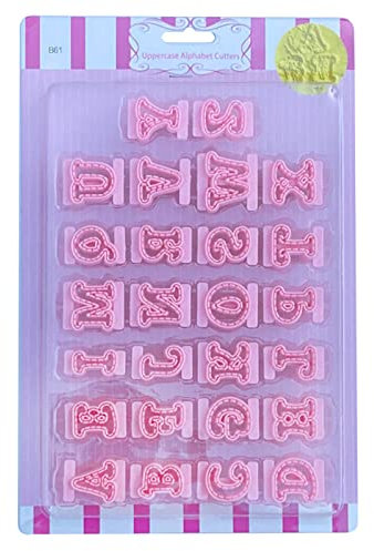 Mllepjdh 26 Tema Alfabeto Cioccolato Caramelle Zucchero Pasta Artigianale Stampo Strumenti per Decorare Torte Arte della Famiglia Stampo in Plastica per Sapone da Cucina