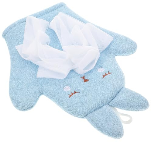 TOYANDONA Waschhandschuh Dual-sided Exfoliating Badetuch Für Sanfte Niedliches Hasen-design Für Und Tragbar Für Hause Oder Unterwegs