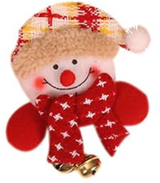 fdsmall Weihnachten Brosche Pin Mit Licht - Leuchtende Cartoon Glühbirne Elch Glocke Abzeichen - Blinkende Weihnachtsdekorationen (02)