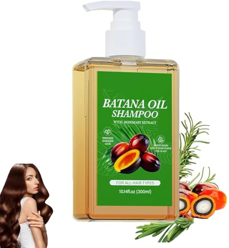 Champú Batana Oii, Champú De Batana, Champú De Batana Para La Caída Del Cabello, Champú Con Aceite De Romero, Champú De Batana Tratamiento Natural (300ml)
