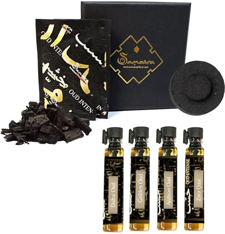 Profumo Arabo [Formato in Olio - Senza Alcol ] Profumo Arabo Donna e Uomo – Fragranza Intensa - Persistente - Naturale - Autentica | Oud per Corpo - Capelli - Tessuti | Mini Formato - 12 ml