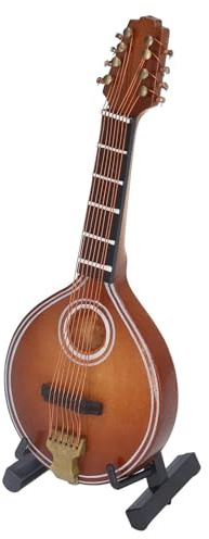 Accessoires De Décoration Intérieure Mini Mandoline 4,7 Pouces Élégant Modèle De Mandoline À 8 Cordes Fait À La Main Pour La Décoration De La Maison