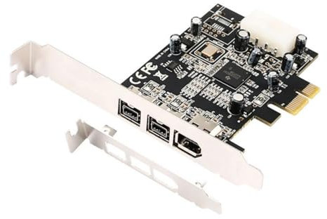 PCIE - Adaptador de tarjeta de expansión PCI-Express a tarjeta controladora 1394 A+B para captura de audio y vídeo Firewire 800 DV