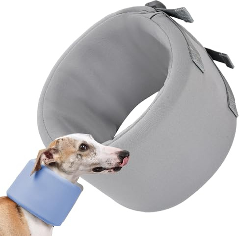 Lpoppcx Halskrause Für Hunde - Einstellbarer Schutzschild,Hundehalsstütze,Für Katzen Und Kätzchen Für Mittelgroße Und Große Rassen Für Knie Bein Für Die Tierarztpraxis