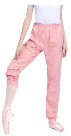 Pantalones de Ballet for Mujer, Transpirables y Ligeros, Ropa Baile for Calentar para Bailar(Pink,L)