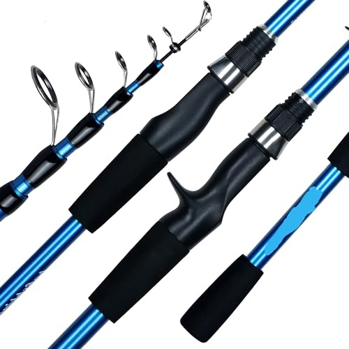 Teleskopiskt fiskespö, fiskespö för teleskopisk gjutning mini 1,8/2,1/2,4 m, kol, ultralätt spö, ultralätt 3–30 g (1–1,8 m)