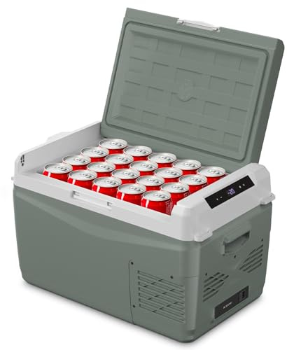 Alpicool GC30 29L Compressor Car Fridge Freezer, Portable Camping Fridge | 12V/24V DC and 100-240V AC for cars, campervans, caravans and camping, with Ice Box,-20°C to 20°C