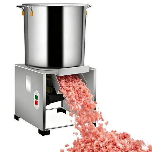 WEIMILOR Procesador de Alimentos Comercial, Picador eléctrico de Verduras de 1800 W, Acero Inoxidable Espesado, 3500 RPM, para alimentación Animal, Verduras, Granos, Cacahuete, Jengibre y ajo.