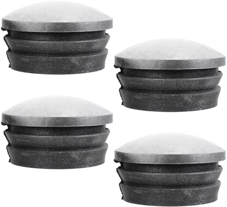 Vaguelly 4pcs Capuchons de Poteaux Ronds en Caoutchouc Réfléchissants pour Barrières de Sécurité Haute Résistance Mécanique et Protection L'humidité pour Clôtures Modernes