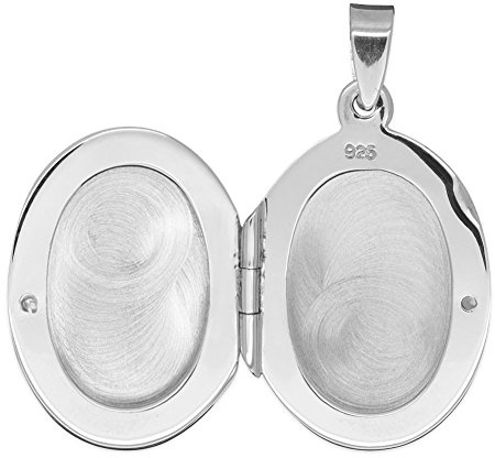 Soul-Cats 1 medaljong av 925 silver med halsband, Ø 18 mm x 30 mm, Sterlingsilver