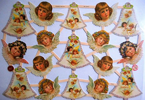 Glanzbilder Glück Engel Liebe EF 7316 Oblate Posiebilder Scrapbook Deko GWI 532