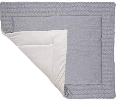 Kindsgut morbido tappeto coperta per bambini per gattonare e giocare, colori tenui e design semplice, unisex, grigio