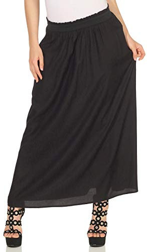 ONLY Kvinnor Onlvenedig Paperbag Long Skirt Wvn Noos Kjol, Svart, M