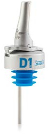 D1 Spirit Pourer for Gin - Open and Close Technology Eliminates Need for Caps - Prevents Barfly