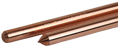 KLK - Piquet de Terre Électrique de 1,5 Mètres de Long (1500x15mm) Fabriqué Selon la Norme UNE 202006 Revêtement De Cuivre De 100 Microns. Mise À La Terre Modéle 1,5-UNE202006 142