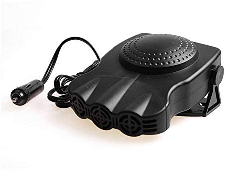 Calentador de Automóvil 12V Portátil,2 en 1 Calefactor y Ventilador para coche Universal del Coche Desempañador con 3 salidas,180 ° giratorio para coche camping caravanas