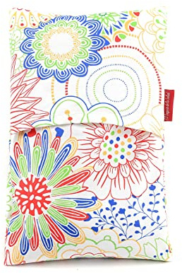 Saco Térmico de Semillas para microondas | Ayuda a Aliviar Dolores Musculares gracias al Calor Seco | Funda Lavable 100% Algodón Spring (50 x 15 CM, Aroma Romero)
