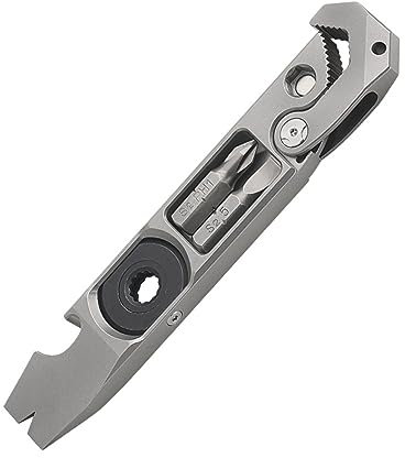 Gbmbnx Edc Titanium Pry Bar,Pocket Pry Bar Multifunctional Crowbar Edc, Pocket Tool, Portable Bottle Opener Edc Pocket Screwdriver