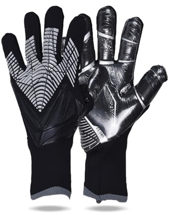 OLYSPM Torwarthandschuhe Kinder Torwarthandschuhe Herren mit Rutschfester Latex Handfläche,Atmungsaktive und Abriebfeste Kinder Torwarthandschuhe,Größe 6/7/8/9/10