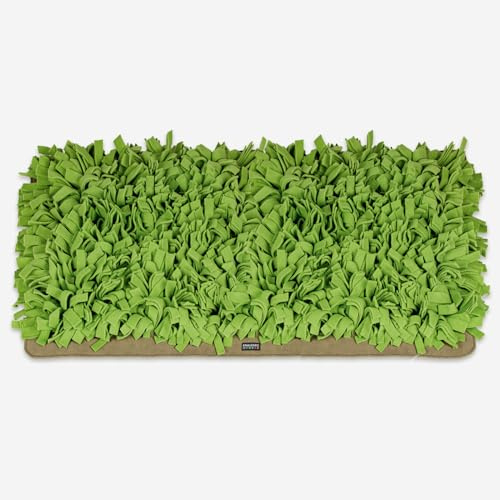 KNAUDER'S Best - XL Schnüffelteppich für Hunde in 90cm x 70cm - Schnüffelteppich mit mehr als 2.000 Fransen - Hundespielzeug aus 5qm Polarfleece - Weich und sanft - Hundezubehör Made in Germany