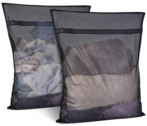 Wambere 3 Stück Wäschenetz für Waschmaschine,Wäschesack wäschebeutel mit Reißverschluss,Wäschesack Laundry Bag Wäschebeutel für BH SchuheSocken Unterwäsche Babykleidung Hemd Pullover,60x60cm
