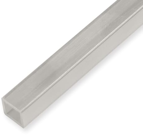 LED Rohr 10 x 10 x 2000 mm Treppenkantenprofil Polycarbonat Glatt Zum Einschieben Transparent Einfasshöhe mm Küberit