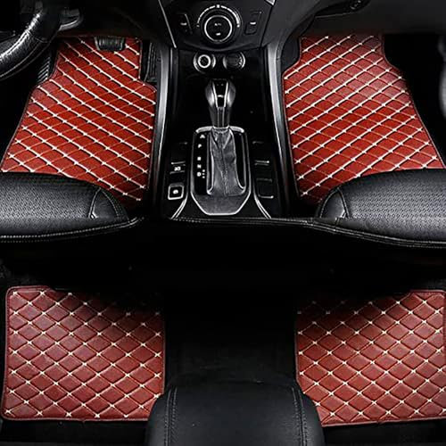 HWLHWTSN Auto Fussmatten für Kia Sorento 7 Seats 2015-2020 wasserdichte, rutschfeste Autofußmatten Automatten Allwetter personalisiert,E