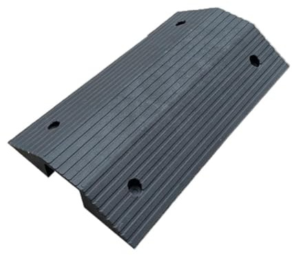 DAQXYH Gummirampe Schwellenbrücke rutschfeste 8cm 10cm Hoch Türschwellenrampe Schwerlast Nivellierrampen, Rollstuhlrampe Für Türen(3 Rise/40x40x8cm)