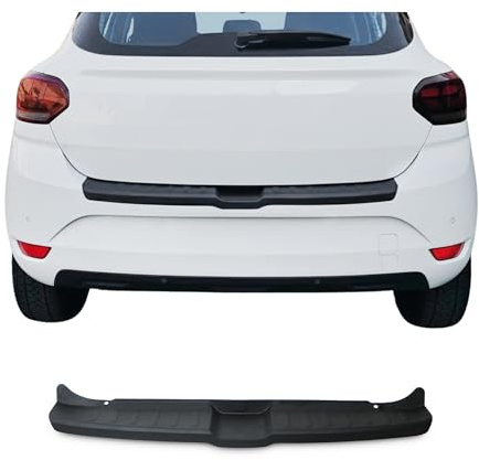 Protection de seuil de chargement - Compatible avec Dacia Sandero 2021-2023 - Noir mat - ABS