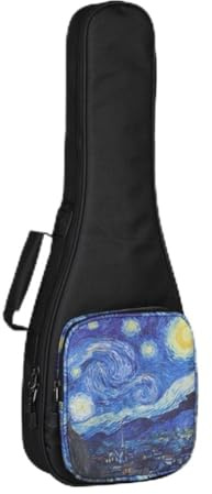 PETSTIBLE Ukulelen-Gitarrentasche, 53,3 cm, 66,2 cm, 66,2 cm, blauer Stern, wasserdicht, tragbare Aufbewahrung (66 cm), Wie abgebildet, 26inch