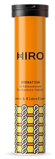 Electrolytes Tablets by Hiro |Electrolyte Supplements |Rapid Hydration |Energy Boost |Magnesium & Calcium|Immunity Support |Lemon & Elderflower - Single Pack