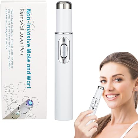 Stylo Laser Non Invasif pour l'élimination Des Grains Beauté et Des Verrues,Stylo D'enlèvement Des Étiquettes De Peau Supprimer Taches Foncées Pour Visage Et Le Corps,Convient à Toutes Peaux (1 pcs)