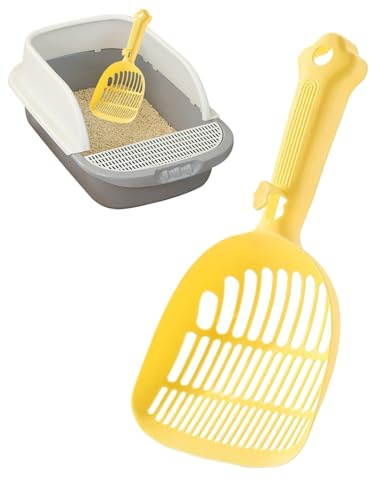 Paletta Per Lettiera - Paletta Ergonomica Per Vassoio Lettiera - Setaccio Con Manico Lungo Per Pulizia Interna Efficiente E Utilizzo Semplice In Casa